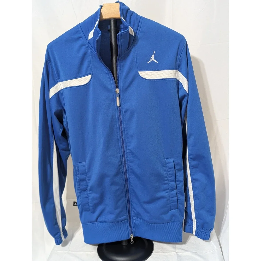 Jordan Mens Royal Blue White Jumpman Track Jacket Full Zip small